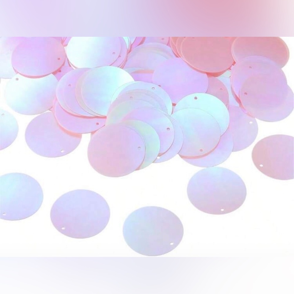 100, 30mm Pink Sew-on Decorative Sequins, Pailette, DIY, Crafts, Clothes, New